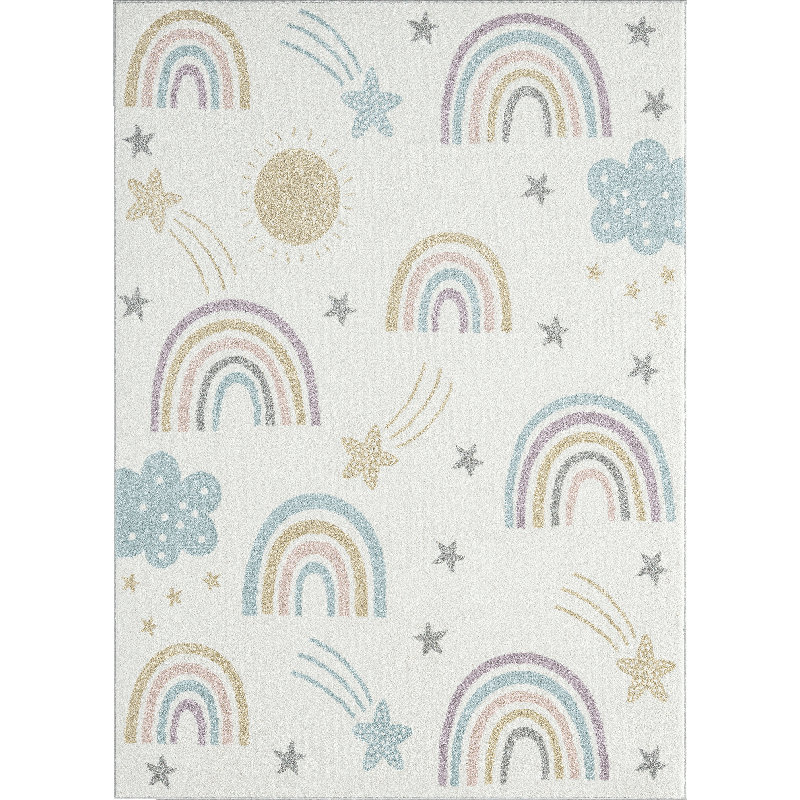 Power Loom Cream Rug, Rectangle 120 x 170cm