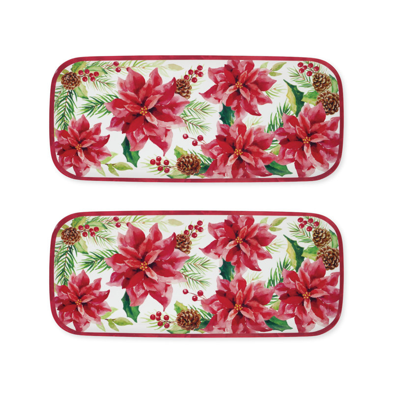 Hermelinda Melamine Tray - Set of 2