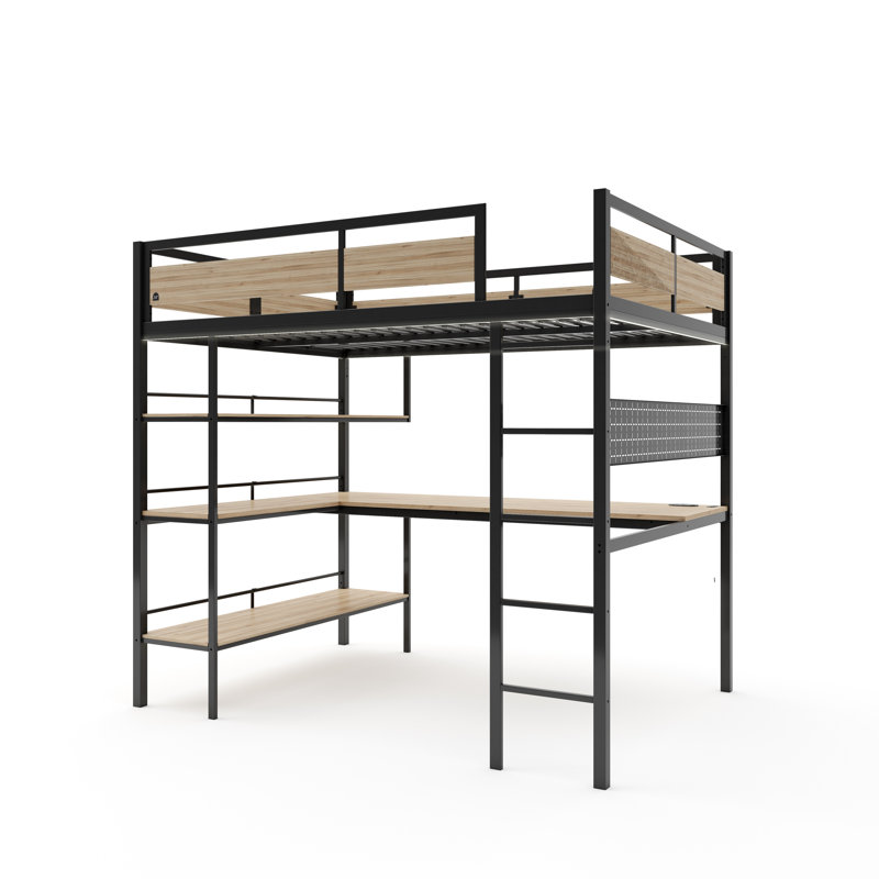 XR Living Denver Double High Sleeper With App Controlled LED Lighting, Double (4'6)