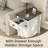 Jaquavion Farmhouse Coffee Table and End Table Set with Lift Top and Charging Station-1354243153-1354242989