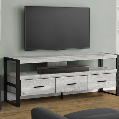 Tv Stand, 60 Inch, Console, Media Entertainment Center, Storage Drawers, Living Room, Bedroom,  Laminate,  Metal, Contemporary, Modern