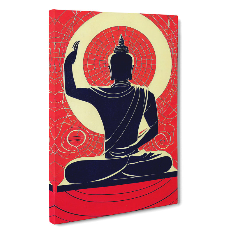 Artistic Buddha - Wall Art, 76cm H x 50cm W x 3cm D, Wrapped Canvas
