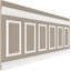 Ensemble de lambris traditionnel à panneau carré Ashford 94 94 po (H réglable de 40 à 44 po)-80918348
