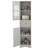 Grey Freestanding Bathroom Cabinetry - Board With Adjustable Shelf, Drawer, And Doors Doors, Shelf-888780029