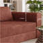 Canapé-lit avec coussin rectangulaire et coussins, fauteuil convertible, canapé de plancher et matelas de couchage, canapé-lit pliant en mousse à mémoire de forme pour chambre à coucher, orange