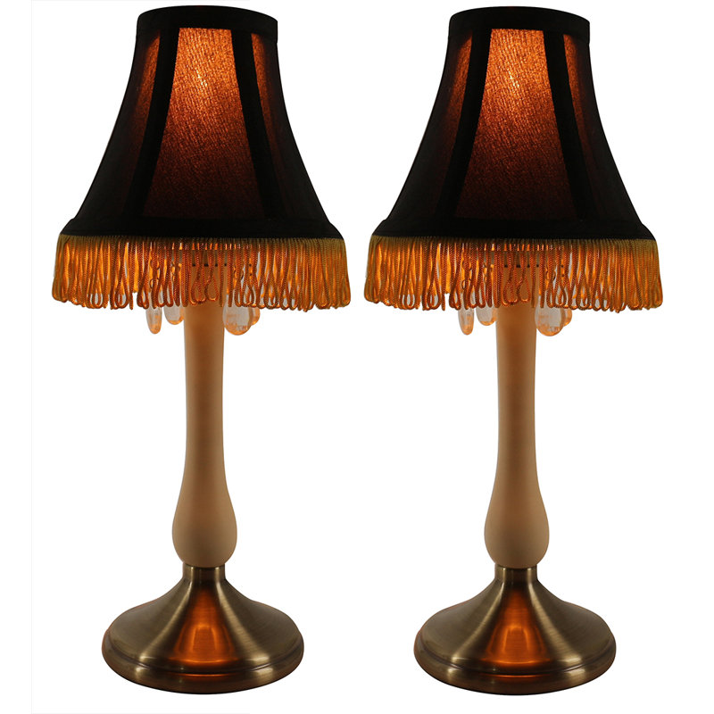 Rodas Metal Table Lamp, Cream, Black
