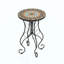 Table d'appoint ronde en céramique pour l'extérieur