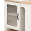 Îlot de cuisine extensible, armoire double face de 59,5 po de long, 2 tiroirs, prise de courant, compartiment de rangement latéral, blanc, extension 10,2 26 41,8 po, tablettes réglables, mécanisme de verrouillage en métal, mobile-133535592-133535594-133535595