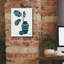 «Monochro bleu botanique croquis 8» par Anne Tavoletti, art mural sur toile-833200865