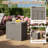 30 Gallons Black Water Resistant Resin Lockable Deck Box-102030472