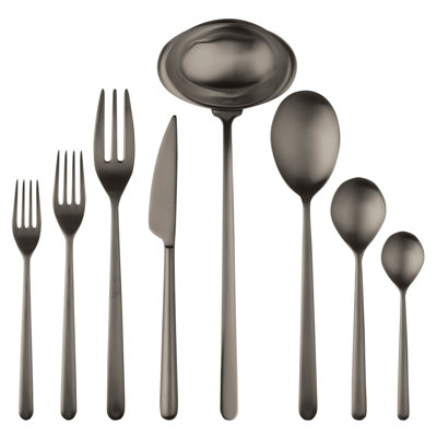Linea Flatware Set - 43 Pieces - Ice Champagne