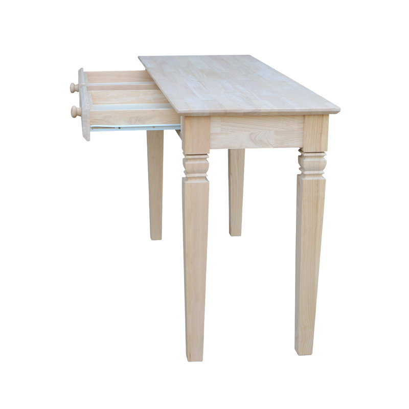 Console en bois massif Lowell, Brut