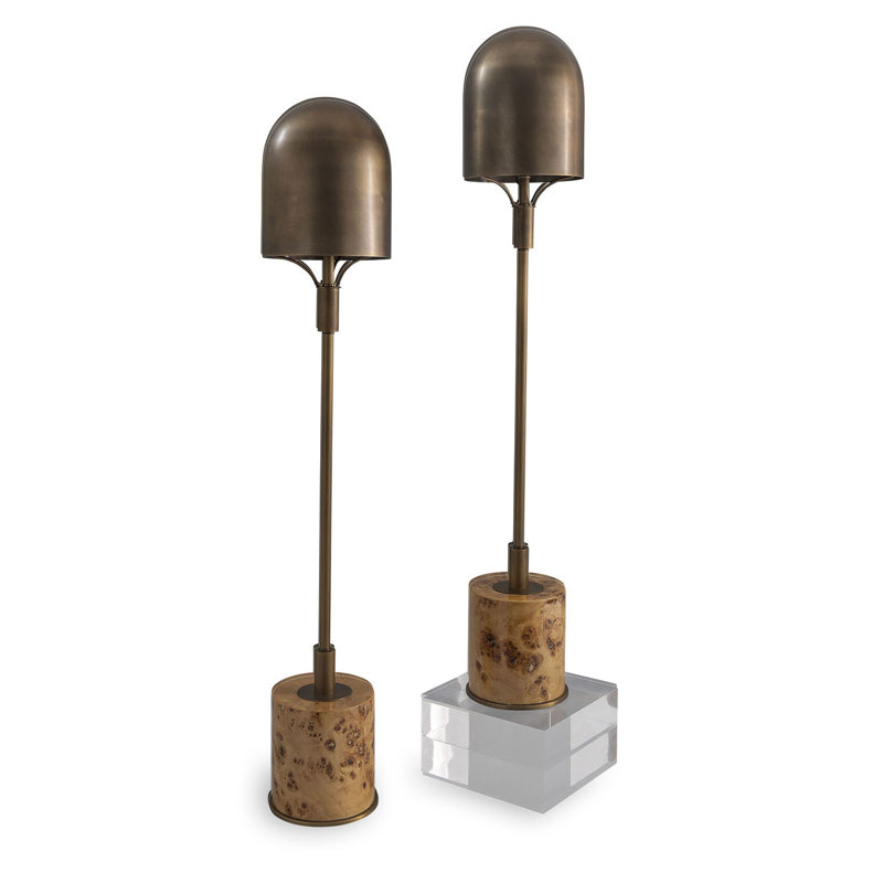Oppa Burlwood Buffet, Natural/Aged Brass
