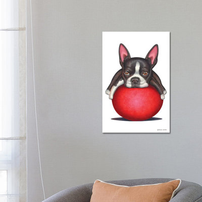 Boston Terrier 1 Piece Wrapped Canvas Painting