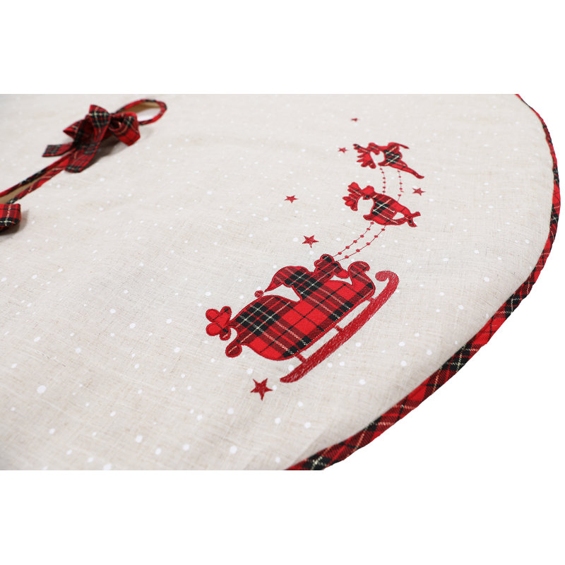 Jupe d’arbre de noël tartan