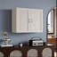 Armoire murale à double porte 2 portes et 2 tablettes pour le rangement de la cuisine, de la salle de bain, de la buanderie, des tablettes réglables-1206954191