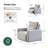 Majida 47"W Modern Oversized Zero-Wall Power Recliner-1234893800