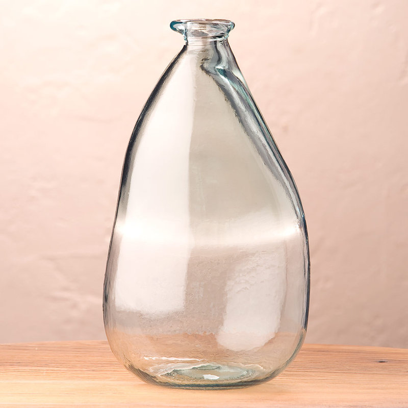 Handmade Glass Table Vase, Clear