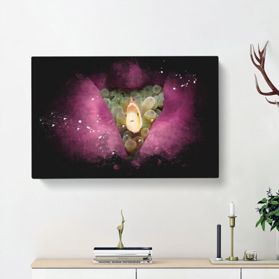 Clownfish & Sea Anemone - Wrapped Canvas