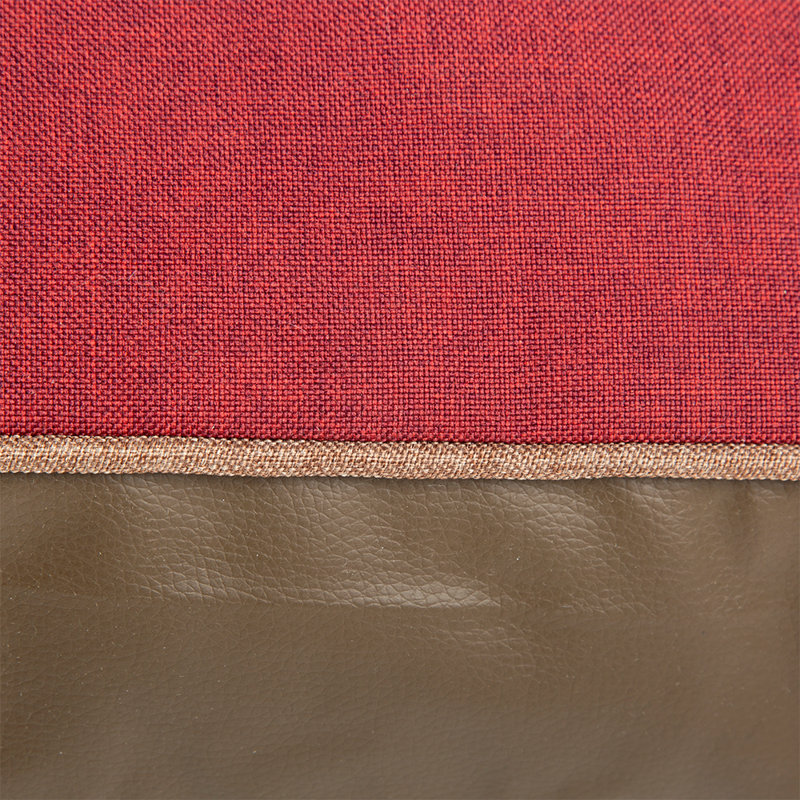 Hilton Orthopedic Polyester Pet Bed, Red/Saddle Brown, 6cm H x 100cm W x 70cm D