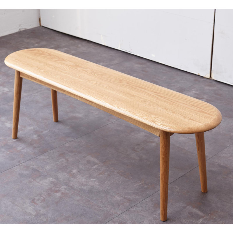 39.37" W Wood Bench, Oak