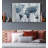 'Textural World Map' Graphic Art Print on Canvas-32483992