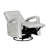 Breathable Faux Leather Upholstered Swivel Glider Recliner Chair-2115797134