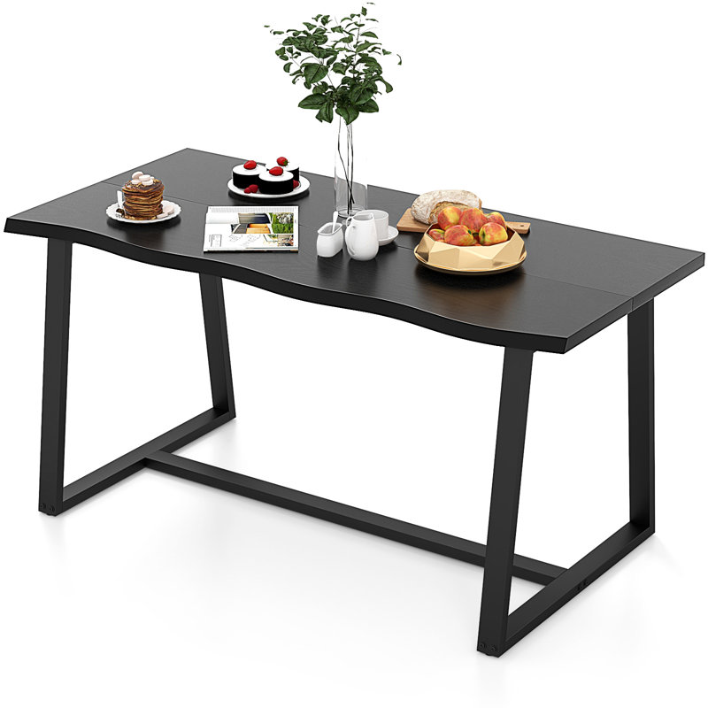 Rectangulaire Thiana L 31,5 po x l 63 po Thiana, Noir