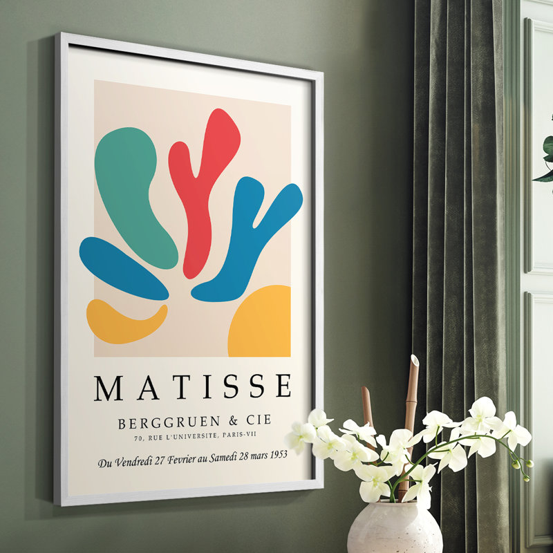 Impression encadrée Matisse CEC  III - Bois massif, H 14 po x l 11 po, Blanc