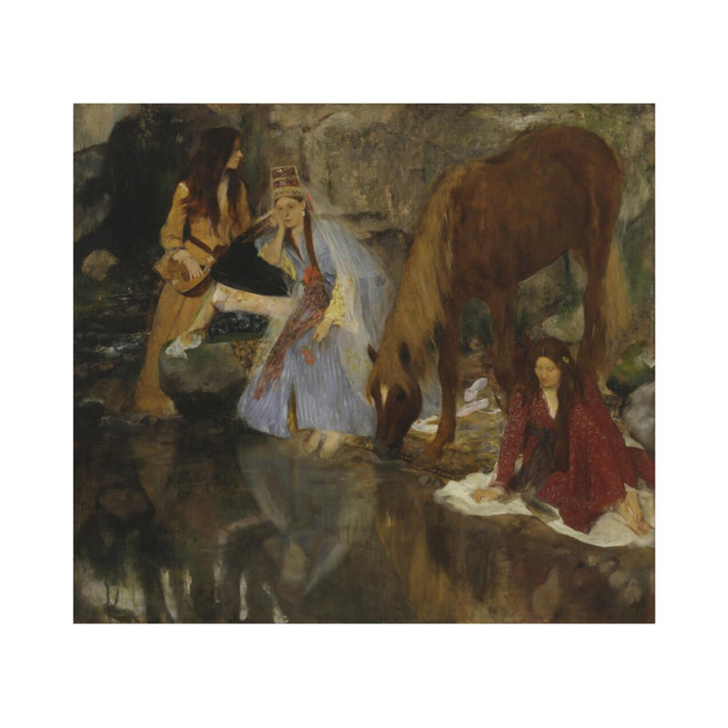 Portrait de Mlle Fiocre dans le ballet La Source "par Edgar Degas - Estampe numérique, H 22 po x l 28 po