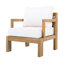 Fauteuils club d'extérieur en bois d'acacia Sevara