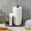 Metal and Solid Wood Paper Towel Holder