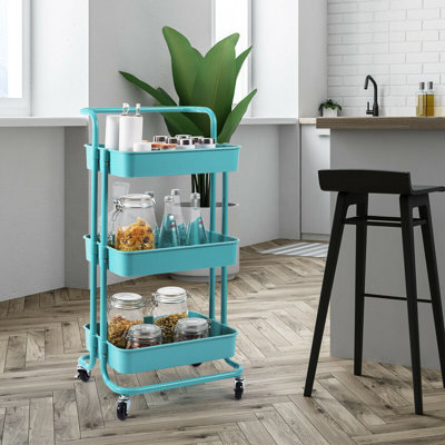 34'' H x 16.5'' W Utility Cart with Wheels