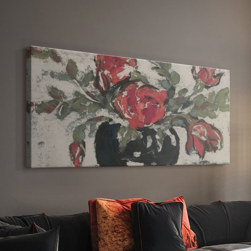 Botanical Series-CECXCIV- Toile tendue avec châssis - Prêt à être accroché, H 20 po x l 40 po