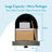 Brunswick Steel Post Mounted Mailbox with Magnetic Closure