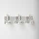 Luke 3 Light Transparent Dimmable Vanity Light