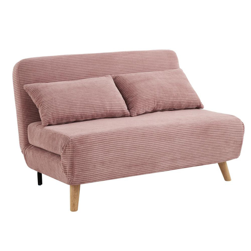 Keller 2 Seater Sofa Bed, Pink