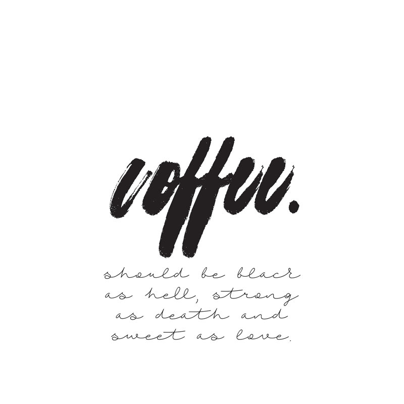 Coffee Should Be… by Honeymoon Hotel - Wrapped Canvas Print, 66.04 cm H x 66.04 cm W x 1.91 cm D