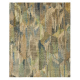 Depiction Hand Knotted Wool Abstract Area Rug in Ivory/Cream
