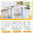64.5 x 35.4 Inch Stylish Marble Textured Dining Table, Perfectly Blending Simplicity And Transparency. Made of MDF Material
