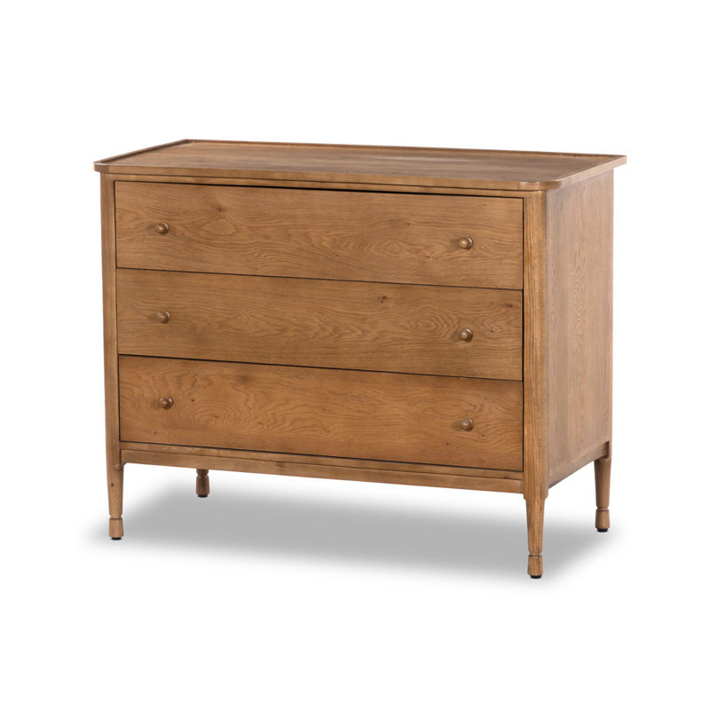 Franny 3 Drawer Chest-Saddle Brown, Saddle Brown