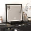 Bureau de coiffeuse multifonctionnel avec éclairage réglable à 3 niveaux avec miroir de rangement rabattable 15,75 po Table de maquillage profonde 2 tiroirs 3 boîtes de rangement amovibles Bureau de bureau compact noir