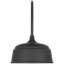 Thomas O'Brien, "Academy 19.5" Arched Mack Barn Light in Matte Black with 16" Green Rockhouse Shade-1761271775-1761271773