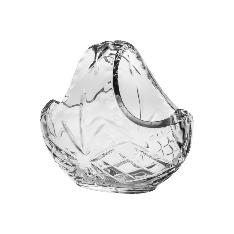 Bol décoratif en cristal ovale transparent