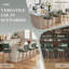 Tabourets de comptoir pivotants modernes avec structure en métal-470336104