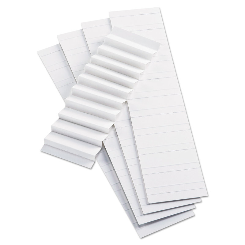 White Plastic 2-Inch File Folder Tab Inserts, 100-Pack