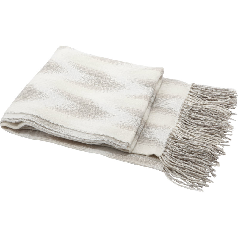 Knitted Throw Blanket, Gray
