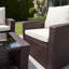 Pallini 4 Piece Rattan Patio Set-568452223
