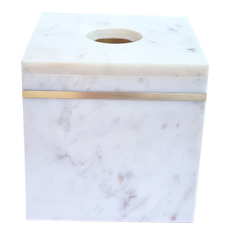 Alighiero Marble Tissue Box Cover
