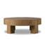 Abaso Round Coffee Table-Rustic Wormwood Oak-1203436840-1203436843